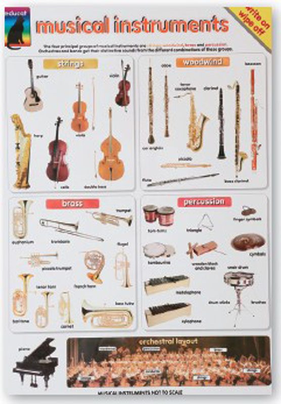 MUSICAL INSTRUMENT CHARTS – Clever Toys