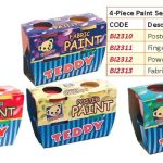 SET OF 4 FINGER PAINTS
