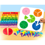 BUILDING FRACTIONS,DECIMALS AND PERCENTABE MAGNETIC BOARD